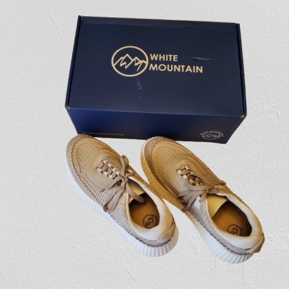 White Mountain Sneakers Beige Size 10